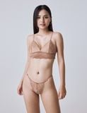  Bra Set Áo ngực bralette ren V Deep và Quần lót ren bikini Freezise iBasic BRAY097, PANY097 