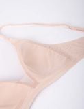  Áo ngực su không đường may iBasic phối lưới mút mỏng tam giác Bralette - BRAY103 