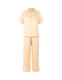 Đồ bộ mặc nhà nữ iBasic lụa satin pyjama tay ngắn quần dài - HOMW036 