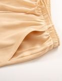  Đồ bộ mặc nhà nữ iBasic lụa satin pyjama tay ngắn quần dài - HOMW036 
