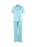  Đồ bộ mặc nhà nữ iBasic lụa satin pyjama tay ngắn quần dài - HOMW036 