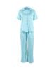  Đồ bộ mặc nhà nữ iBasic lụa satin pyjama tay ngắn quần dài - HOMW036 
