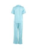 Đồ bộ mặc nhà nữ iBasic lụa satin pyjama tay ngắn quần dài - HOMW036 
