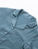  Đồ bộ mặc nhà nữ iBasic lụa satin pyjama tay ngắn quần dài - HOMW036 