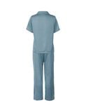  Đồ bộ mặc nhà nữ iBasic lụa satin pyjama tay ngắn quần dài - HOMW036 