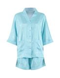  Đồ bộ mặc nhà nữ iBasic lụa satin phom kimono  - HOMW037 