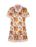  Đồ bộ nữ mặc nhà lụa satin iBasic pyjama tay ngắn quần đùi - HOMW039 
