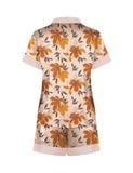  Đồ bộ nữ mặc nhà lụa satin iBasic pyjama tay ngắn quần đùi - HOMW039 