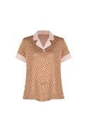  Đồ bộ nữ mặc nhà lụa satin iBasic pyjama tay ngắn quần đùi - HOMW039 