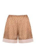  Đồ bộ nữ mặc nhà lụa satin iBasic pyjama tay ngắn quần đùi - HOMW039 