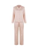  Đồ bộ nữ mặc nhà iBasic lụa satin pyjama tay dài - HOMW040 