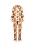  Đồ bộ nữ mặc nhà iBasic lụa satin pyjama tay dài - HOMW040 