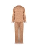  Đồ bộ nữ mặc nhà iBasic lụa satin pyjama tay dài - HOMW040 