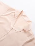  Đồ bộ mặc nhà nữ lụa satin iBasic phối ren tay ngắn - HOMW045 