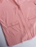  Đồ bộ mặc nhà nữ pyjama satin xước iBasic quần đùi áo tay lửng - HOMW047 
