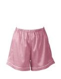  Đồ bộ mặc nhà nữ pyjama satin xước iBasic quần đùi áo tay lửng - HOMW047 