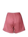  Đồ bộ mặc nhà nữ pyjama satin xước iBasic quần đùi áo tay lửng - HOMW047 
