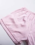  Đồ bộ mặc nhà nữ pyjama satin xước iBasic quần đùi áo tay lửng - HOMW047 