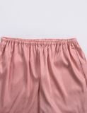  Đồ bộ mặc nhà nữ pyjama iBasic lụa satin xước quần dài áo tay ngắn - HOMW048 