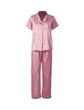  Đồ bộ mặc nhà nữ pyjama iBasic lụa satin xước quần dài áo tay ngắn - HOMW048 