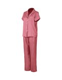  Đồ bộ mặc nhà nữ pyjama iBasic lụa satin xước quần dài áo tay ngắn - HOMW048 