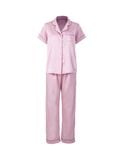  Đồ bộ mặc nhà nữ pyjama iBasic lụa satin xước quần dài áo tay ngắn - HOMW048 