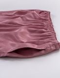  Đồ bộ mặc nhà nữ pyjama iBasic lụa satin xước quần dài áo tay lửng - HOMW049 
