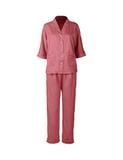  Đồ bộ mặc nhà nữ pyjama iBasic lụa satin xước quần dài áo tay lửng - HOMW049 