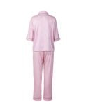  Đồ bộ mặc nhà nữ pyjama iBasic lụa satin xước quần dài áo tay lửng - HOMW049 