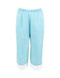  Đồ bộ mặc nhà nữ iBasic lụa satin phối ren pyjama tay ngắn quần lửng - HOMW050 