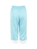  Đồ bộ mặc nhà nữ iBasic lụa satin phối ren pyjama tay ngắn quần lửng - HOMW050 