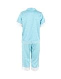 Đồ bộ mặc nhà nữ iBasic lụa satin phối ren pyjama tay ngắn quần lửng - HOMW050 