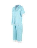  Đồ bộ mặc nhà nữ iBasic lụa satin phối ren pyjama tay ngắn quần lửng - HOMW050 