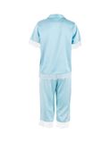  Đồ bộ mặc nhà nữ iBasic lụa satin phối ren pyjama tay ngắn quần lửng - HOMW050 
