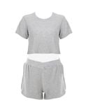  Đồ bộ mặc nhà nữ iBasic cotton rib croptop quần đùi - HOMY042 