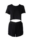  Đồ bộ mặc nhà nữ iBasic cotton rib croptop quần đùi - HOMY042 