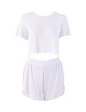  Đồ bộ mặc nhà nữ iBasic cotton rib croptop quần đùi - HOMY042 