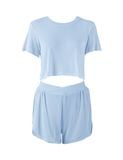  Đồ bộ mặc nhà nữ iBasic cotton rib croptop quần đùi - HOMY042 
