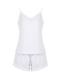  Đồ bộ mặc nhà nữ iBasic cotton hai dây phối ren – HOMY050 