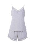  Đồ bộ mặc nhà nữ iBasic cotton hai dây phối ren – HOMY050 