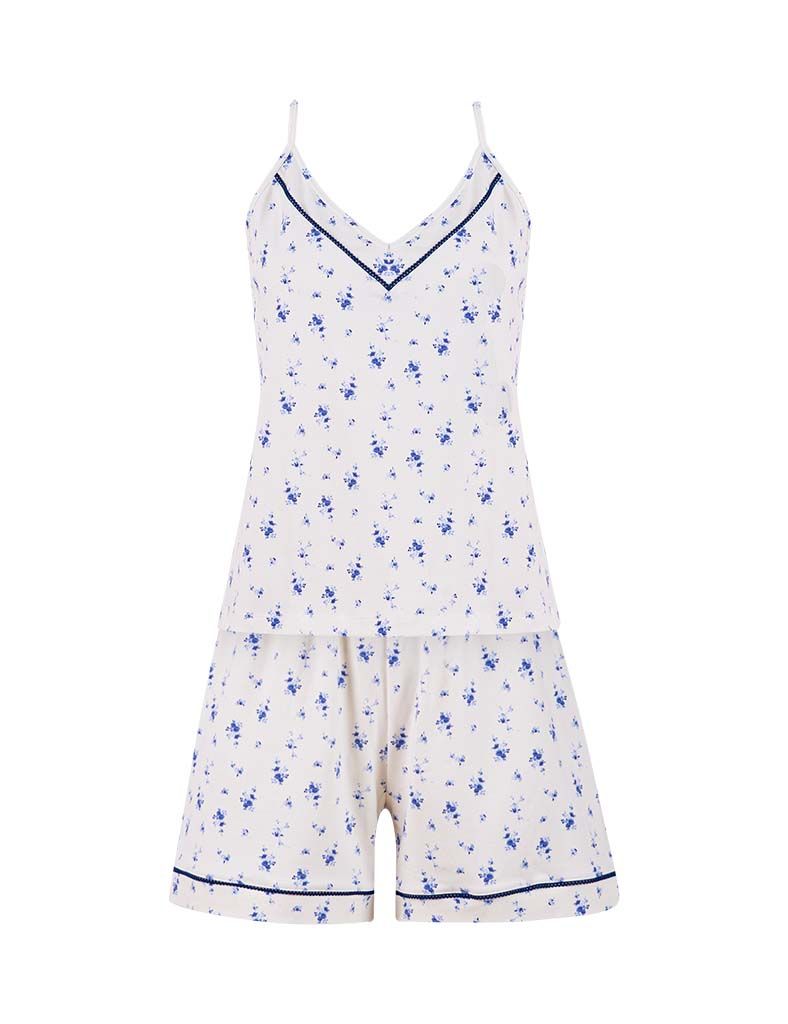  Đồ bộ mặc nhà nữ iBasic cotton hai dây quần đùi – HOMY053 