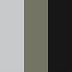 Đen - xanh olive - xám