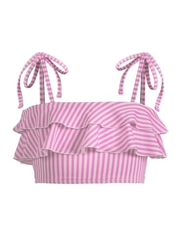  Áo bơi bé gái phối bèo - IVKGT008 