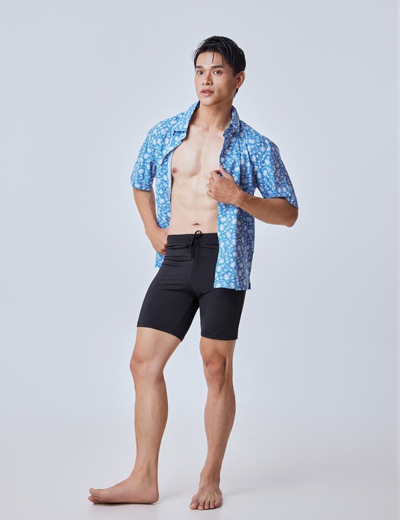  Áo sơ mi unisex đi biển hoạ tiết cây dừa Isla Vista - IVWC018 