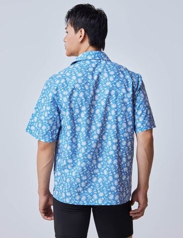  Áo sơ mi unisex đi biển hoạ tiết cây dừa Isla Vista - IVWC018 