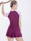  Đồ bơi nữ một mảnh tay ngắn phối hoạ tiết Isla Vista - IVWM029 