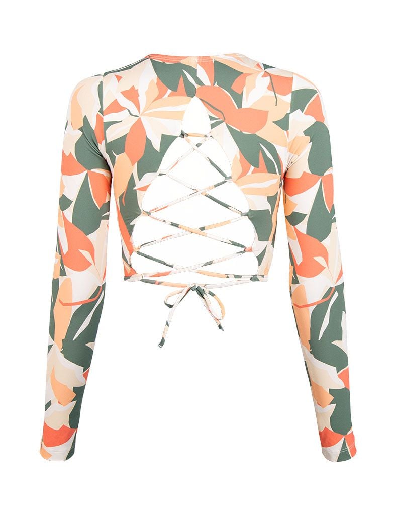  Áo bơi croptop nữ tay dài Isla Vista - IVWT048 
