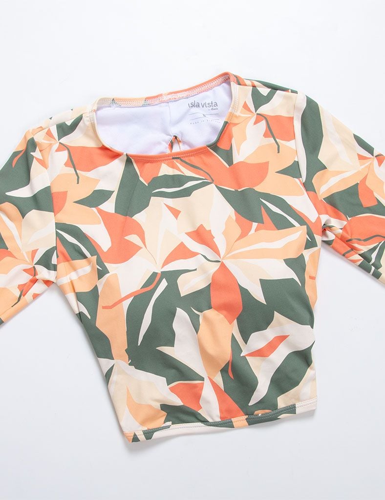  Áo bơi croptop nữ tay dài Isla Vista - IVWT048 