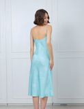  Váy ngủ lụa satin iBasic hai dây phom suông dài - SW073 