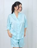  Đồ bộ mặc nhà nữ iBasic lụa satin phom kimono  - HOMW037 